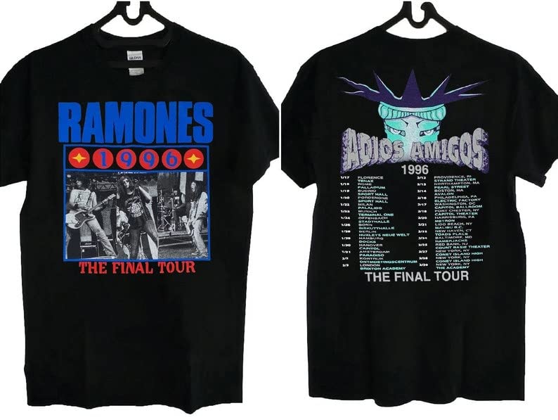 Vintage Ramones Adios Amigos The Final Tour 1996 T-Shirt Hoodie, Sweatshirt | CoreVibeTees.com