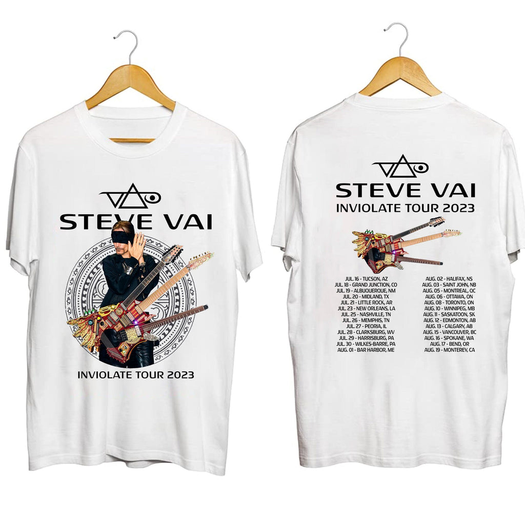 Inviolate North American Concert Png, Steve Vai 2023 Concert T-Shirts, Hoodie, Sweatshirt | CoreVibeTees.com