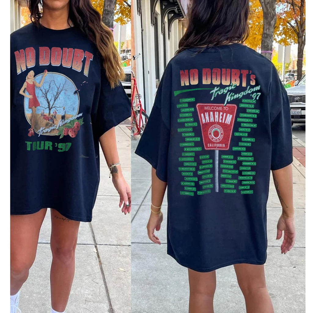 No Doubt 1997 Vintage Tour Merch, No Doubt Band Tour Date 1997 Concert Shirt for Fan Hoodie, Sweatshirt | CoreVibeTees.com