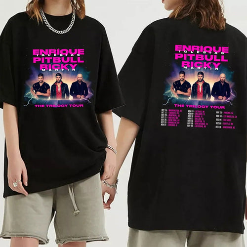 2Sided Enrique Iglesias X Pitbull Ricky Martin The Trilogy Tour T-Shirt Hoodie, Sweatshirt | CoreVibeTees.com