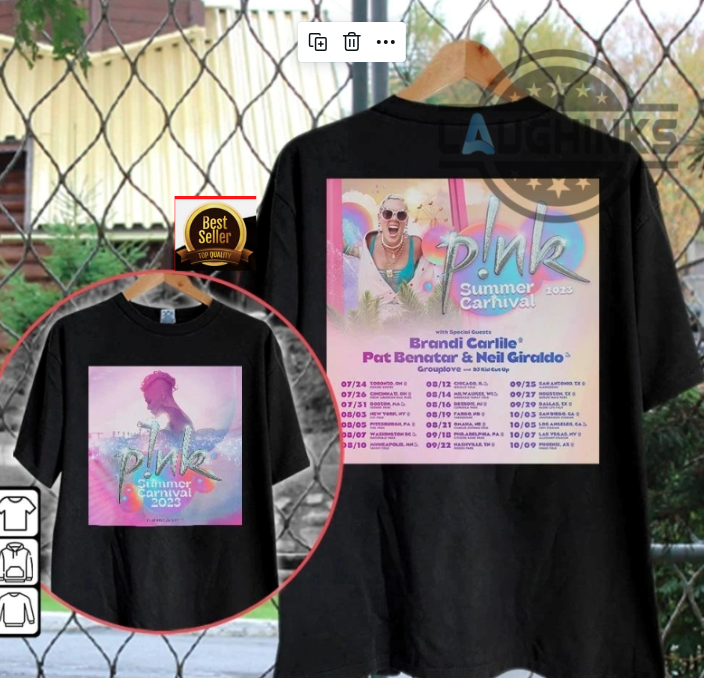 Pink Tour 2023 Summer Singer Carnival Nk T-Shirt Album Trustfall Concert Fan Gif Hoodie, Sweatshirt | CoreVibeTees.com