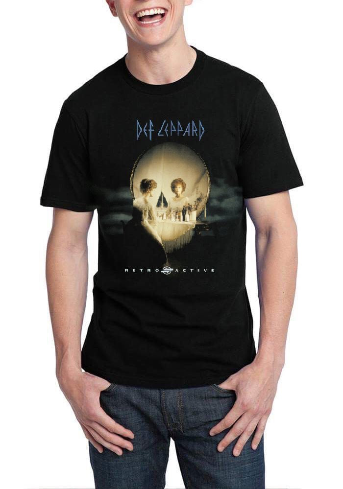 Def Leppard Miss You In A Heartbeat Half Sleeve Black T-Shirt Hoodie, Sweatshirt | CoreVibeTees.com