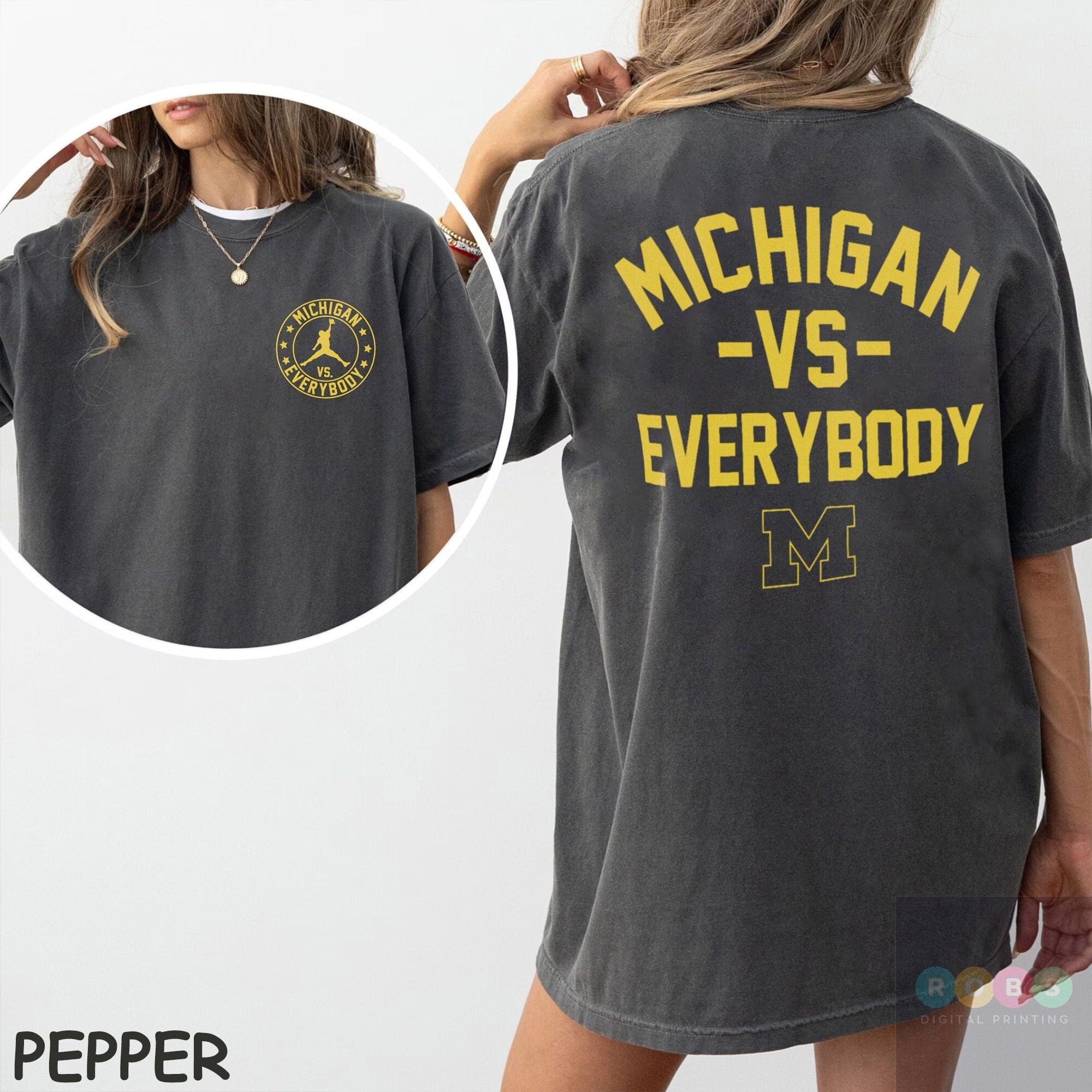 Michigan vs Everybody T-Shirt, Football Fan Gear Shirt Hoodie, Sweatshirt | CoreVibeTees.com