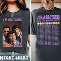 Jonas Brothers Double Sided T shirt, Jonas Brothers Tour Shirt Hoodie, Sweatshirt | CoreVibeTees.com