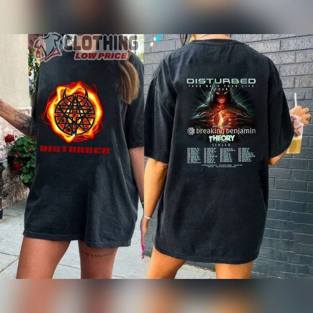 Disturbed Band Tour 2023 T-Shirt Black Size Life Gift Hoodie, Sweatshirt | CoreVibeTees.com