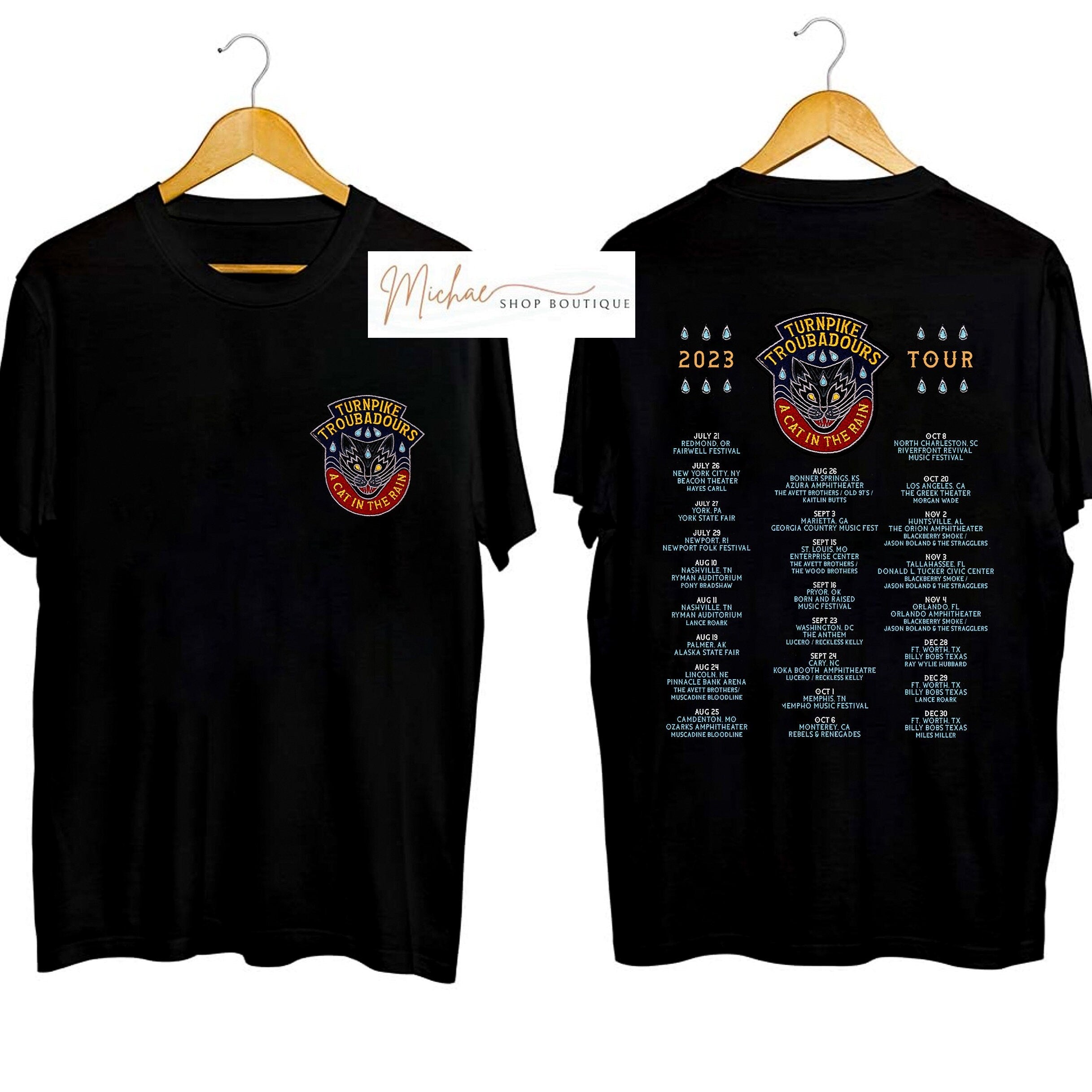 The Turnpike Troubadours 2023 Tour 2Sides Shirt, Turnpike Troubadours Fan Shirt Hoodie, Sweatshirt | CoreVibeTees.com