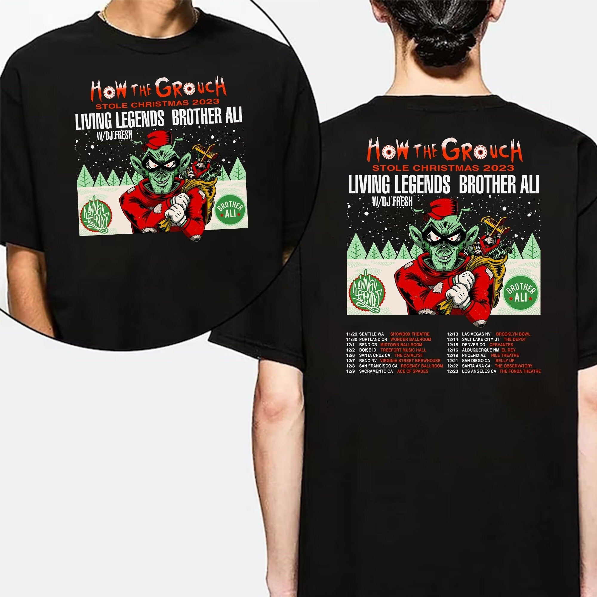 The Grouch How The Grouch Stole Xmas Tour 2023 Shirt Hoodie, Sweatshirt | CoreVibeTees.com