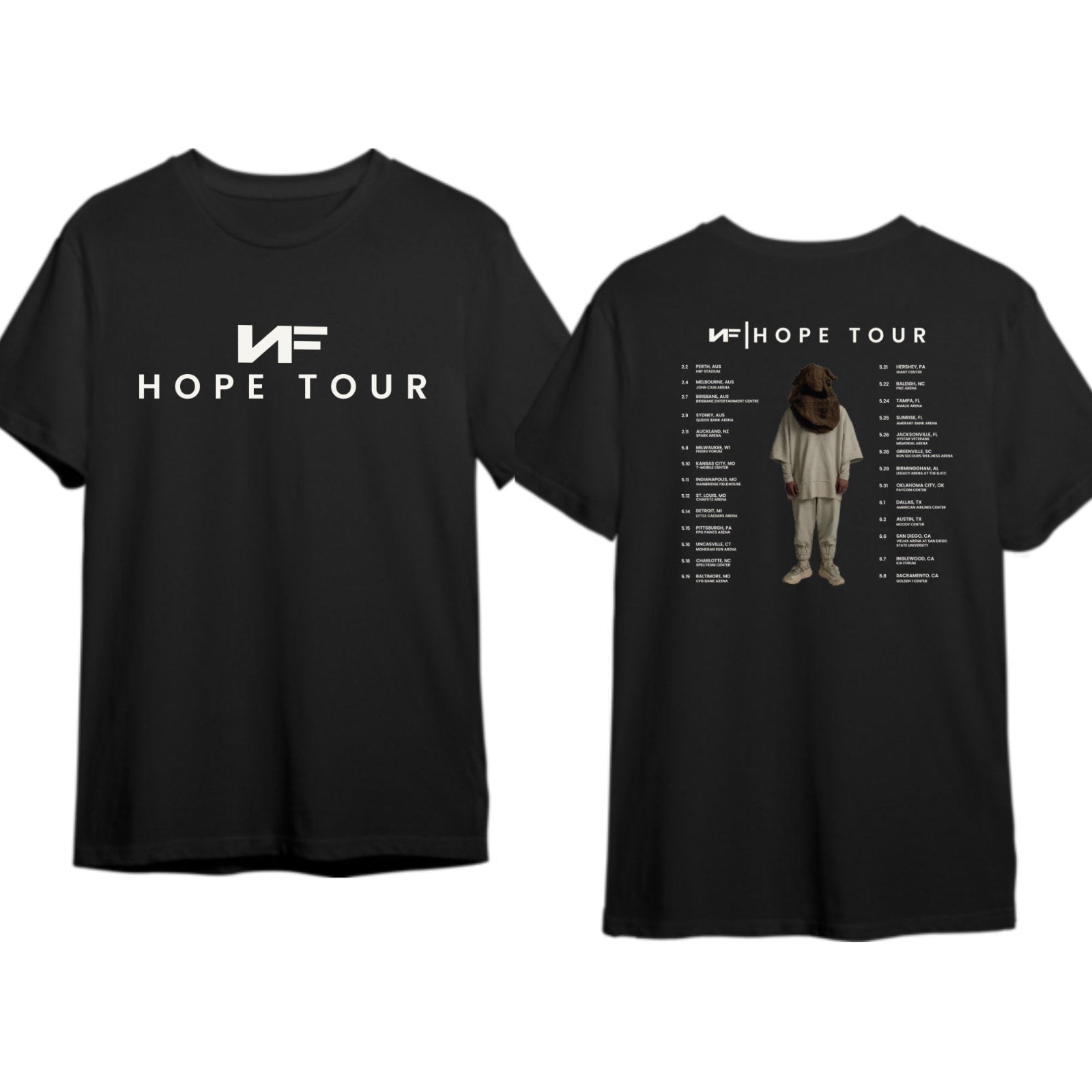 NF Hope Tour 2024 Shirt, NF Fan Gift Shirt, NF Hope Concert 2024 T-Shirt Hoodie, Sweatshirt | CoreVibeTees.com