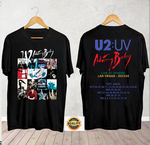 2024 Tour U2 Rock Band Achtung Baby Album T-Shirt Graphic Christmas Gift Hoodie, Sweatshirt | CoreVibeTees.com