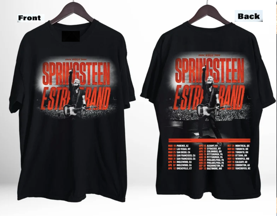 Springsteen Bruce 2024 Tour Shirt Street And Band Fans Concert Us Rock Hoodie, Sweatshirt | CoreVibeTees.com