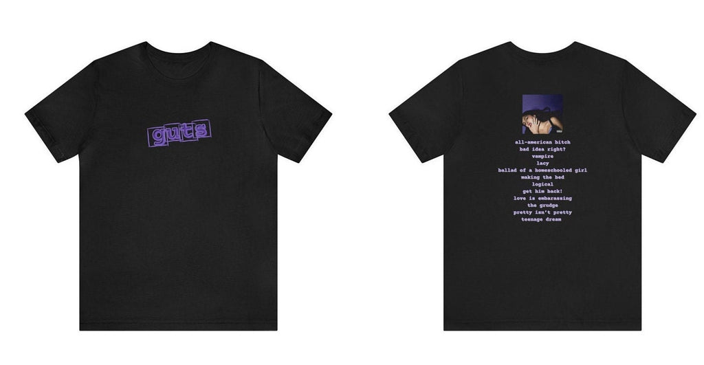 GUTS Olivia Rodrigo Album Tee Hoodie, Sweatshirt | CoreVibeTees.com