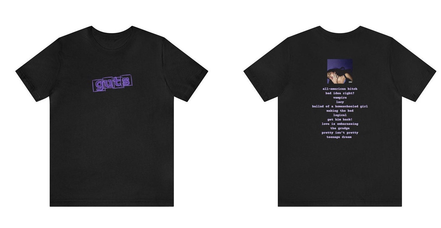 GUTS Olivia Rodrigo Album Tee Hoodie, Sweatshirt | CoreVibeTees.com
