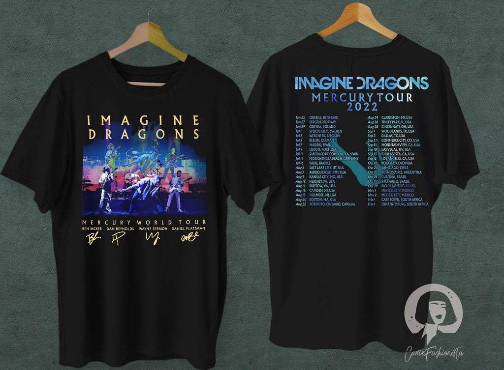 Imagine Dragons Mercury Tour 2022 Shirt, Mercury Tour 2022 Shirt, Imagine Dragons Shirt Hoodie, Sweatshirt | CoreVibeTees.com