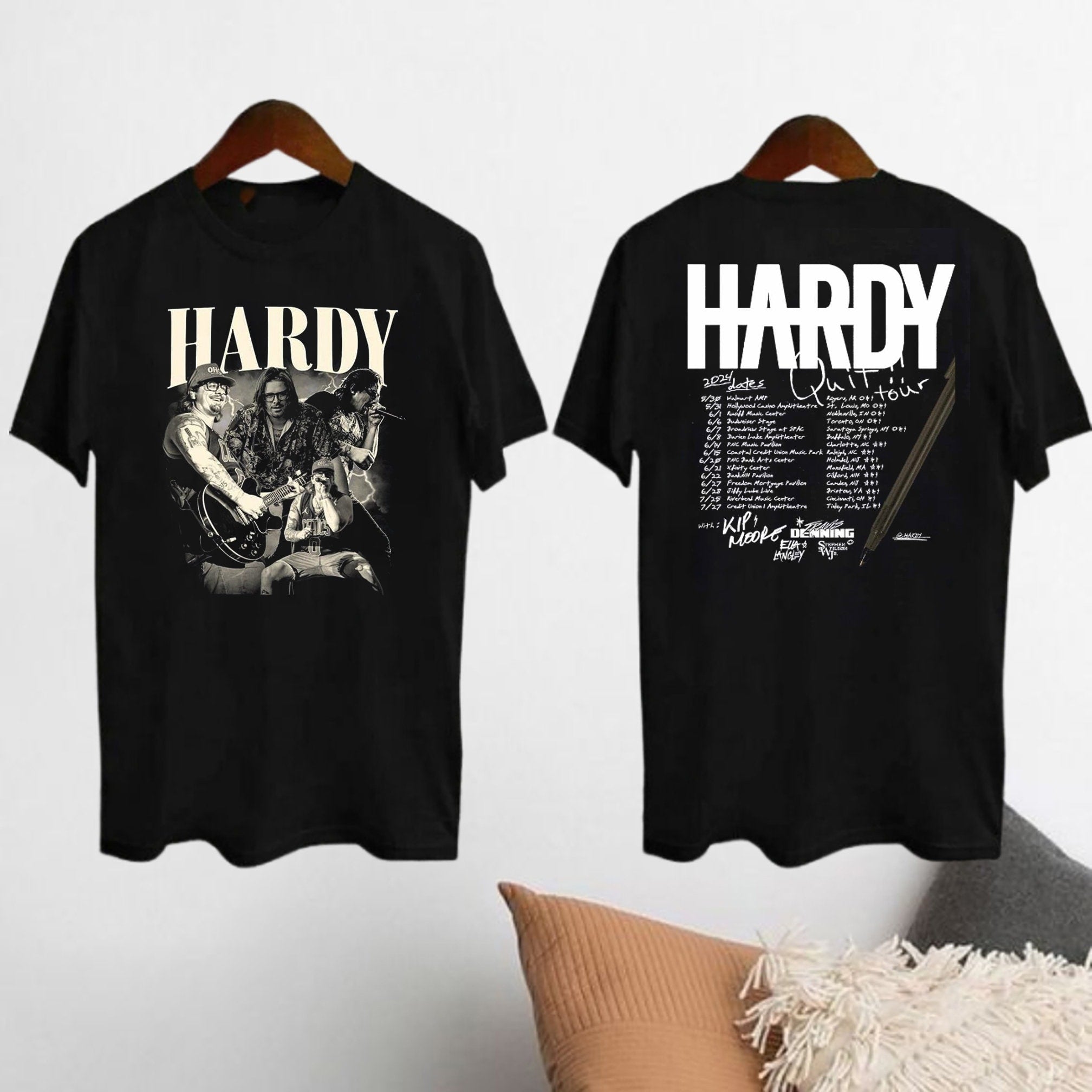 Graphic Hadry Quit Tour 2024 T-Shirt Hoodie, Sweatshirt | CoreVibeTees.com