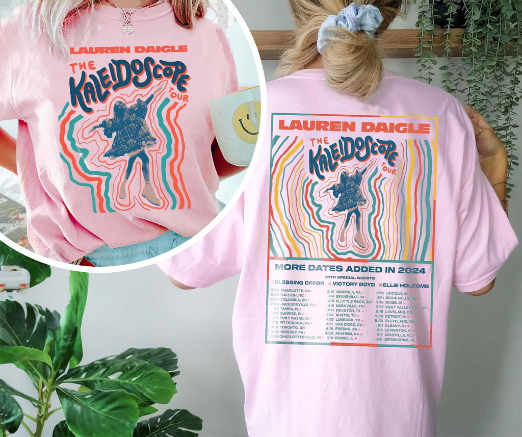 2024 Lauren Daigle The Kaleidoscope Tour Shirt, Lauren Daigle Concert Shirt Hoodie, Sweatshirt | CoreVibeTees.com