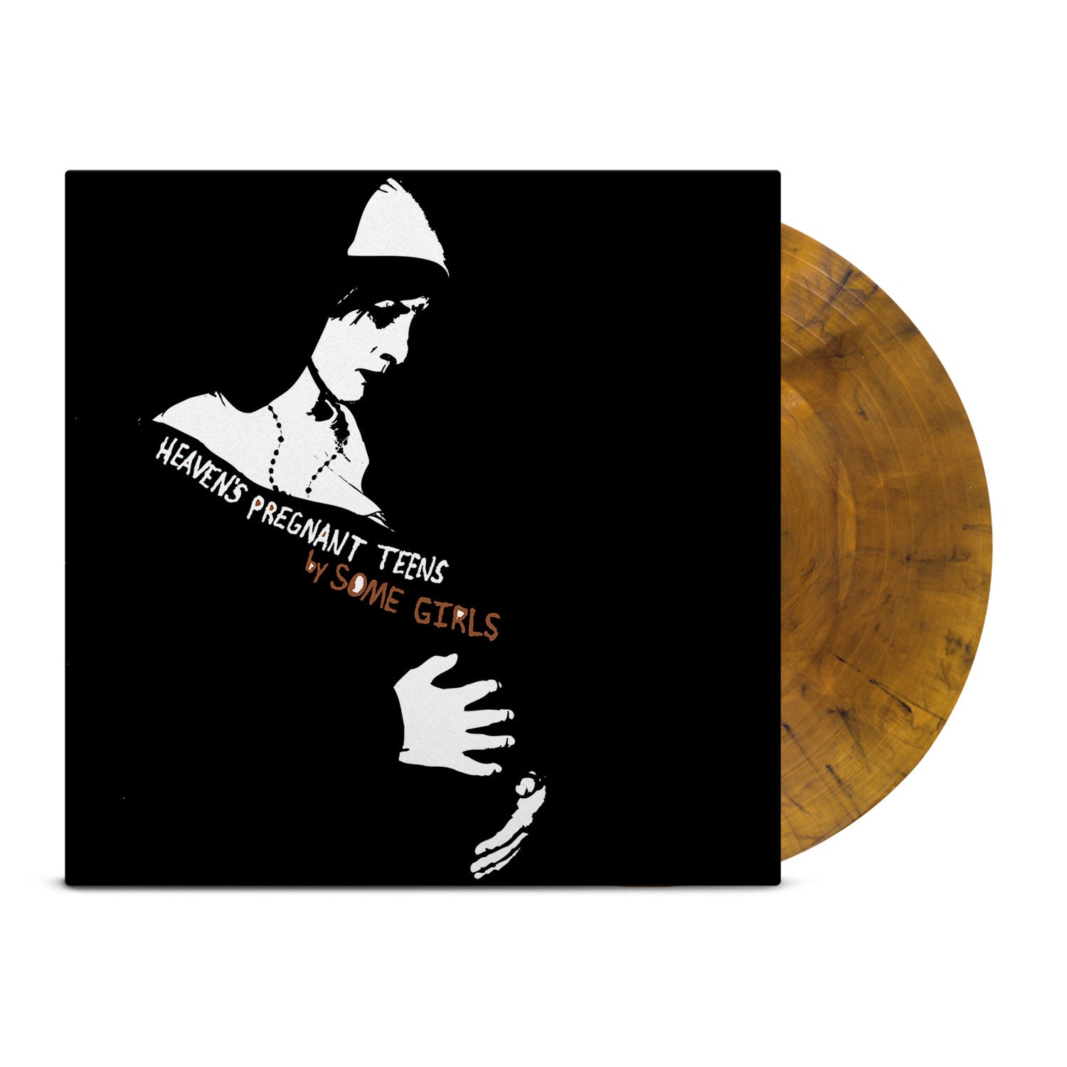 Heavenâ€™s Pregnant Teens LP (Black with Gold Swirl) T-Shirts, Hoodie, Sweatshirt | CoreVibeTees.com