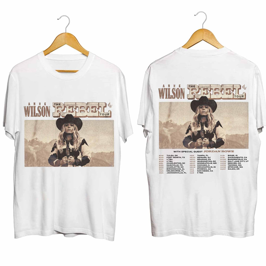 Anne Wilson The Rebel Tour 2024 Shirt Hoodie, Sweatshirt | CoreVibeTees.com