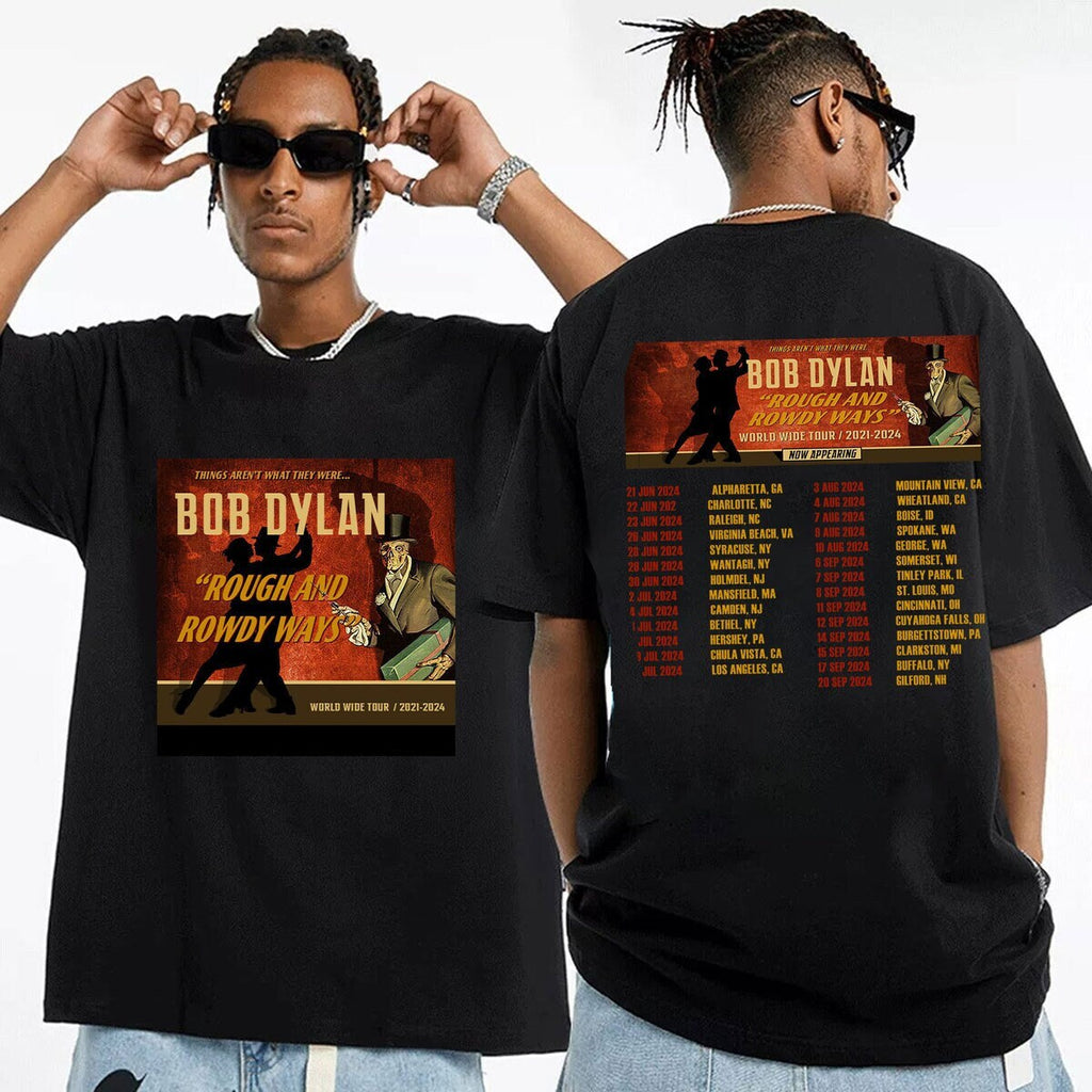 Bob Dylan Rough and Rowdy Ways World Wide Tour 2024 Shirt Hoodie, Sweatshirt | CoreVibeTees.com