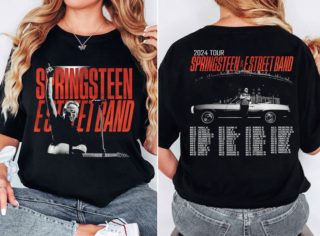 Bruce Springsteen 2024 Tour Shirt, E Street Band And Bruce Springsteen Tour Shirt, E Street Shirt Hoodie, Sweatshirt