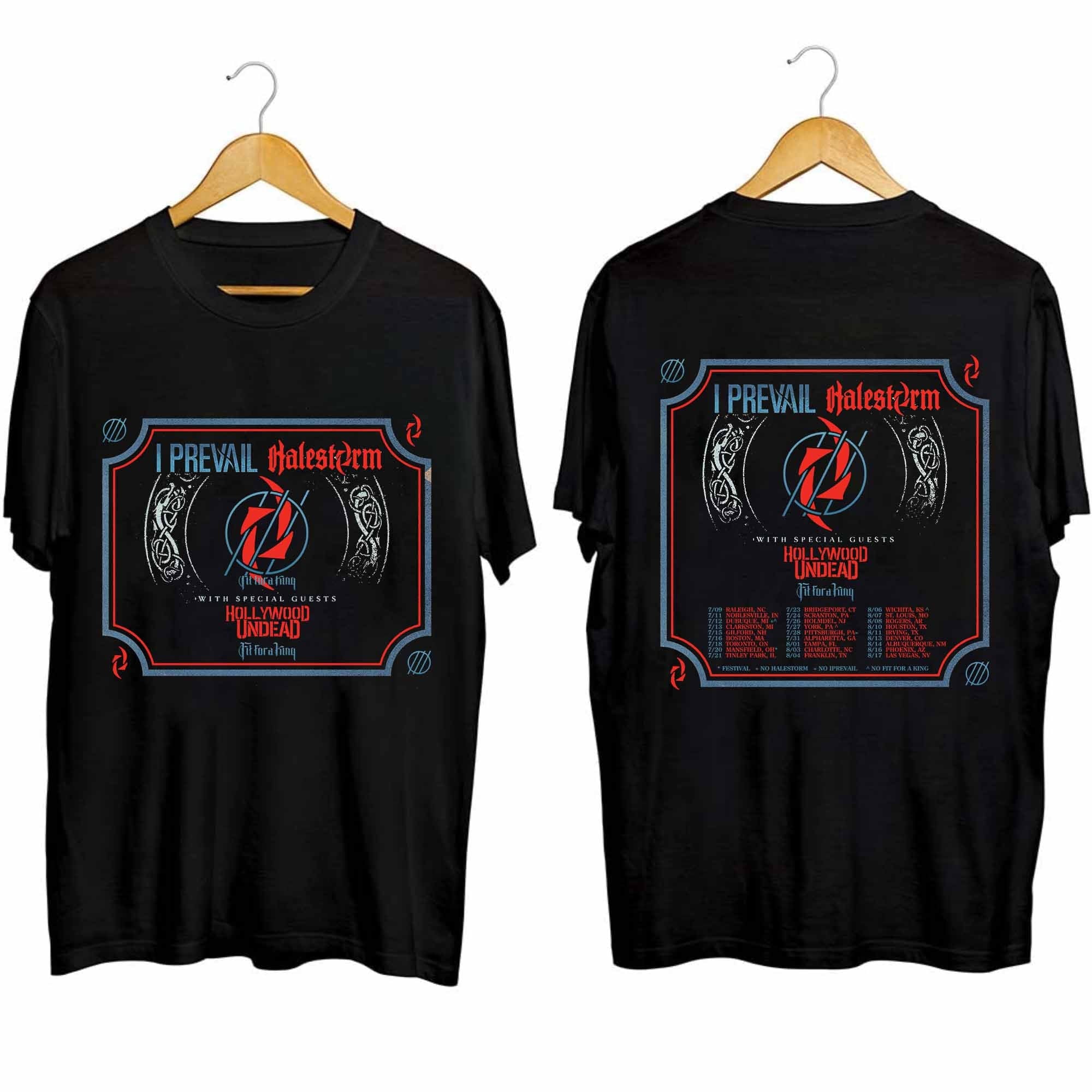 Halestorm and I Prevail 2024 Tour Double Sided Shirt Hoodie, Sweatshirt | CoreVibeTees.com