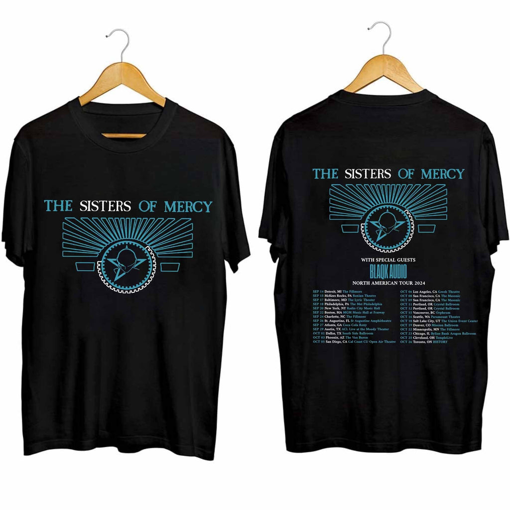 The Sisters of Mercy 2024 Tour Double Sided Shirt Hoodie, Sweatshirt | CoreVibeTees.com