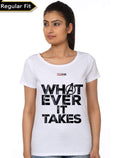 Whatever It Takes Girlâ€™s White T-Shirt Hoodie, Sweatshirt | CoreVibeTees.com