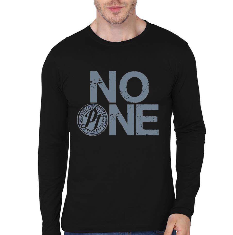 No One No Pine Black Full Sleeve T-Shirt Hoodie, Sweatshirt | CoreVibeTees.com