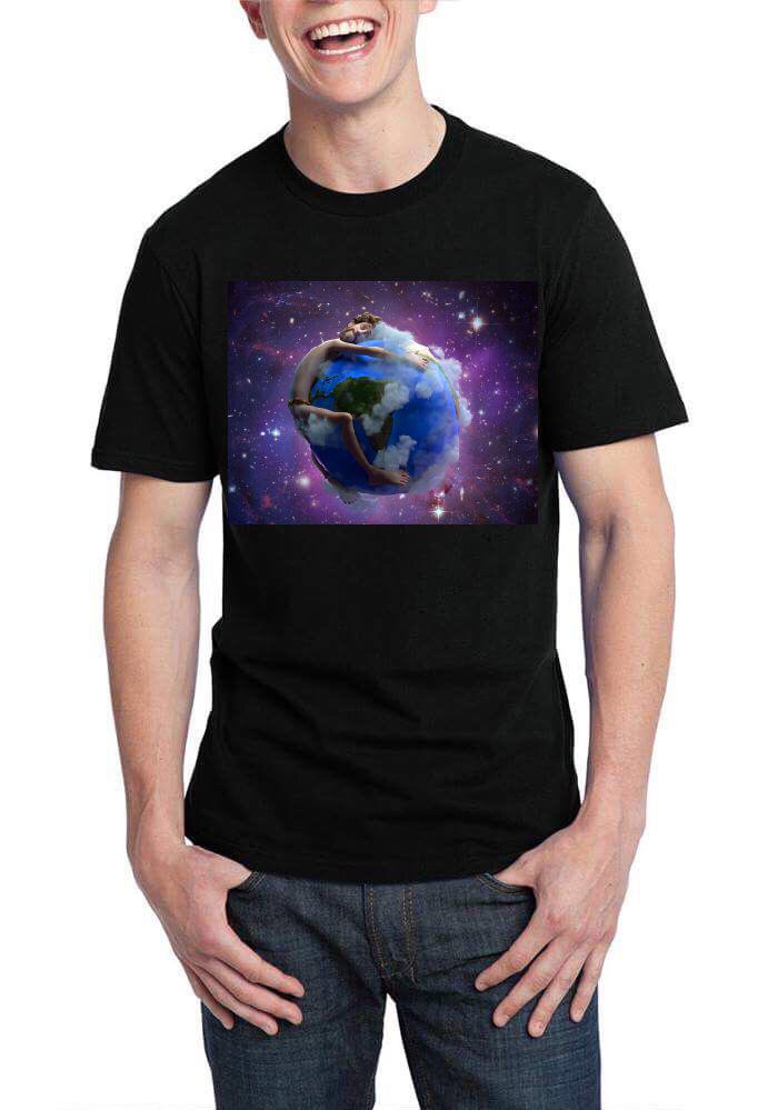 The Earth Half Sleeve Black T-Shirt Hoodie, Sweatshirt | CoreVibeTees.com