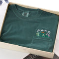 Embroidered Wildflower Mama Pocket T-Shirt