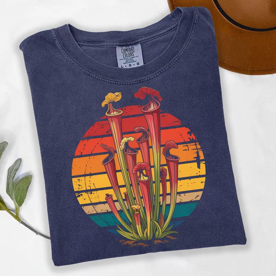 Botanical Pitcher Plant T-Shirt: Naturecore Carnivorous Plant Tee