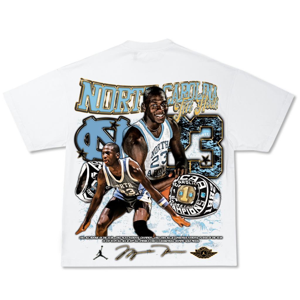 MJ "UNC" Tee Hoodie, Sweatshirt | CoreVibeTees.com (Image 2)