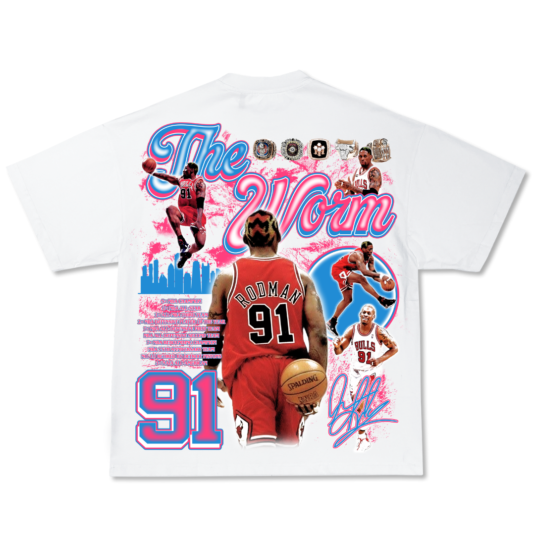 Rodman "The Worm" Tee Hoodie, Sweatshirt | CoreVibeTees.com (Image 2)