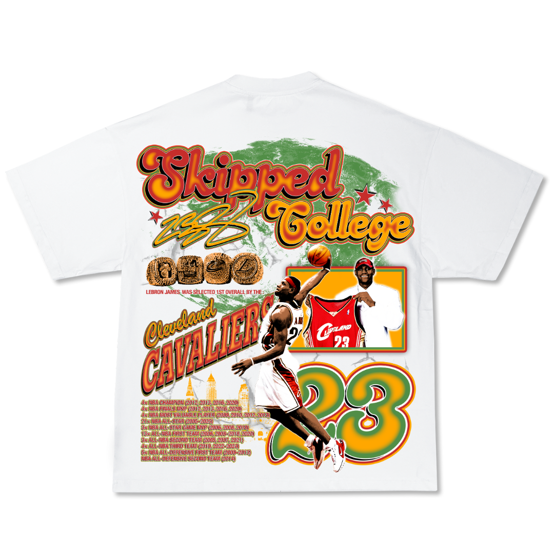 LeBron "Skipped College" Tee Hoodie, Sweatshirt | CoreVibeTees.com (Image 5)