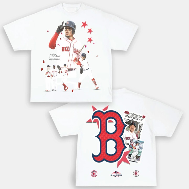 Mookie Red Sox Back Design TEE Hoodie, Sweatshirt | CoreVibeTees.com (Image 2)