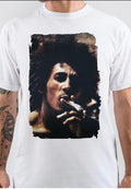 Bob Marley Half Sleeve White T-Shirt Hoodie, Sweatshirt | CoreVibeTees.com