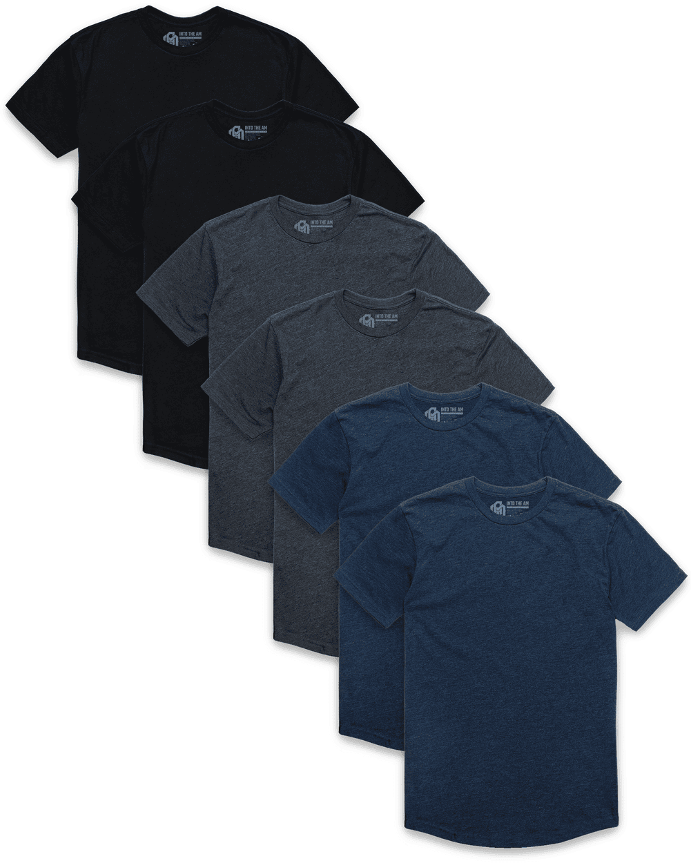 Custom 6 Pack Curved Hem Tee