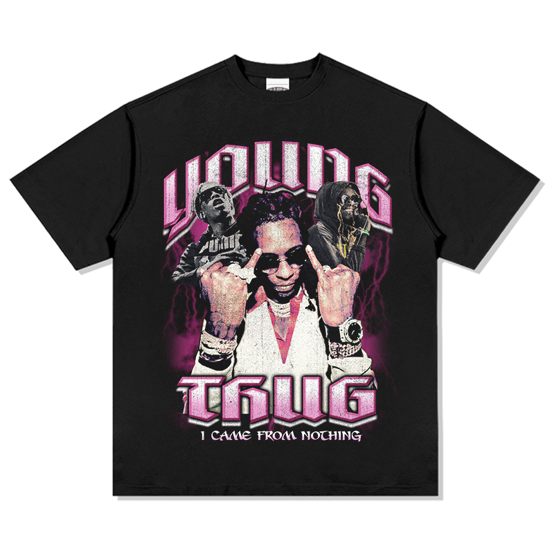 YOUNG THUG "I CAME FROM NOTHING" TEE 2024 Hoodie, Sweatshirt | CoreVibeTees.com (Image 1)