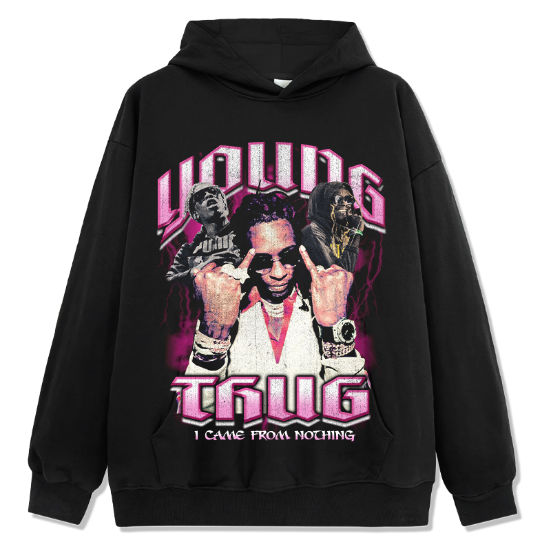 YOUNG THUG "I CAME FROM NOTHING" HOODIE 2024 T-Shirts, Sweatshirt | CoreVibeTees.com (Image 3)