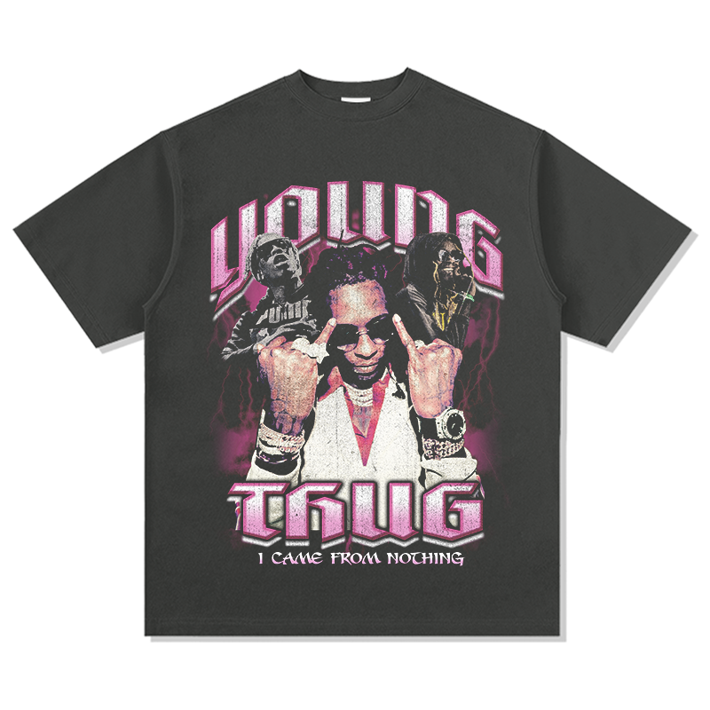 YOUNG THUG "I CAME FROM NOTHING" TEE 2024 Hoodie, Sweatshirt | CoreVibeTees.com (Image 3)
