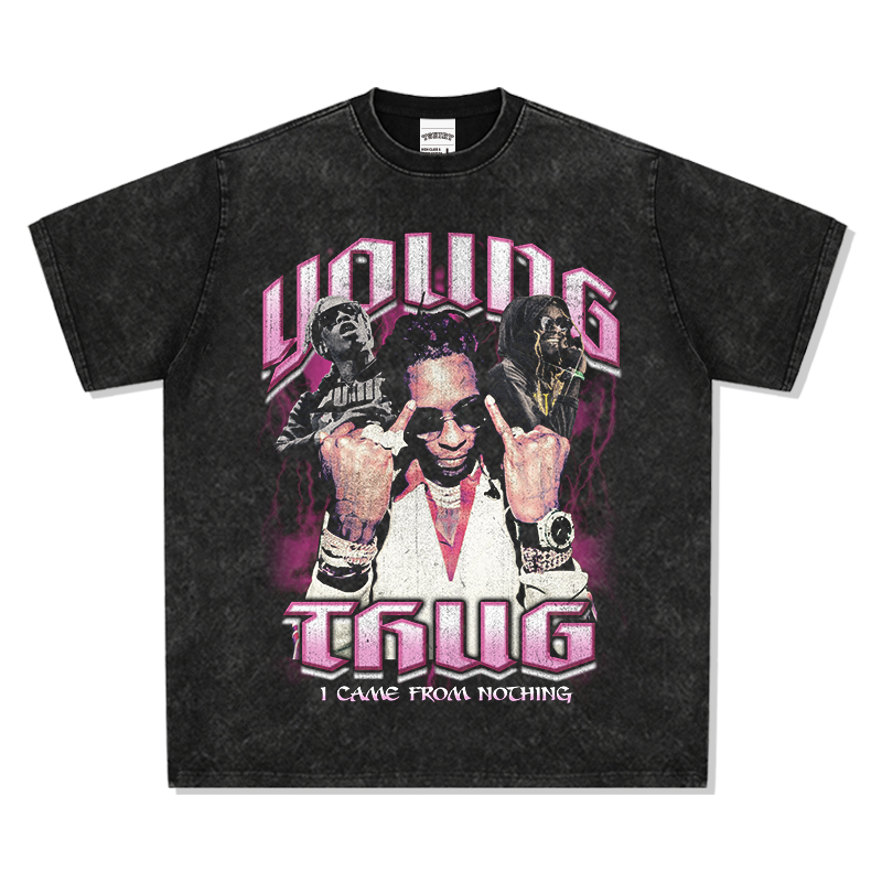 YOUNG THUG "I CAME FROM NOTHING" TEE 2024 Hoodie, Sweatshirt | CoreVibeTees.com (Image 2)