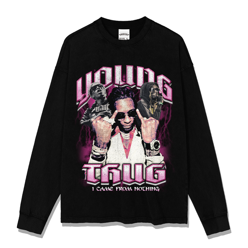 YOUNG THUG "I CAME FROM NOTHING" SWEATSHIRT 2024 T-Shirts, Hoodie | CoreVibeTees.com (Image 1)