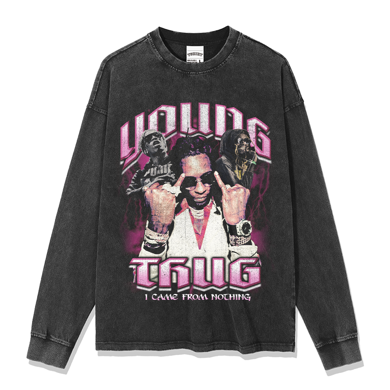YOUNG THUG "I CAME FROM NOTHING" SWEATSHIRT 2024 T-Shirts, Hoodie | CoreVibeTees.com (Image 2)