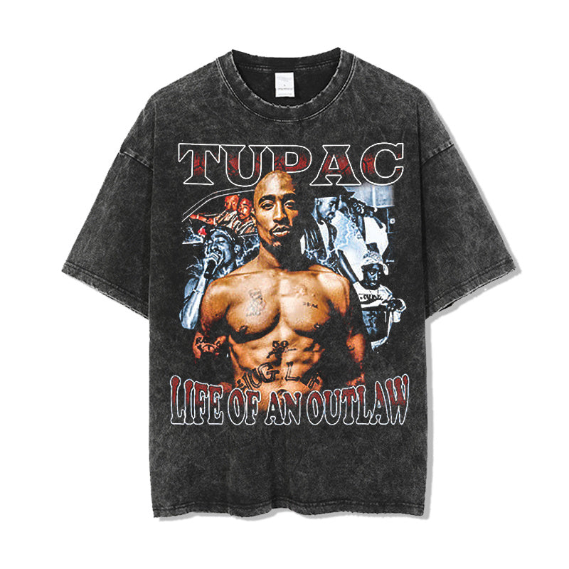 TUPAC "LIFE OF AN OUTLAW" TEE 2024 Hoodie, Sweatshirt | CoreVibeTees.com (Image 4)