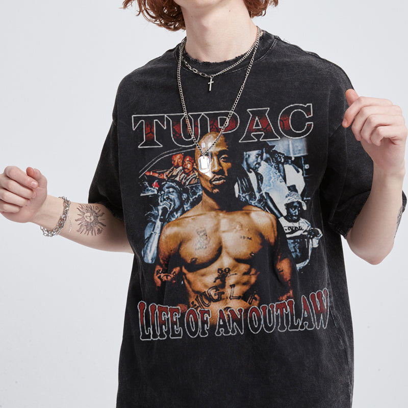 TUPAC "LIFE OF AN OUTLAW" TEE 2024 Hoodie, Sweatshirt | CoreVibeTees.com (Image 2)