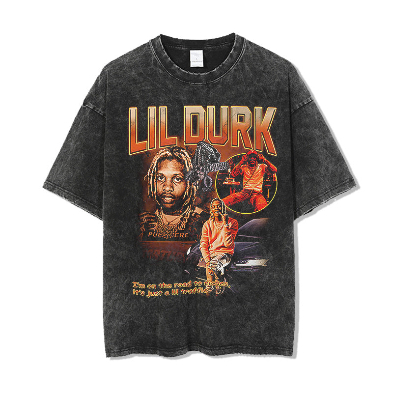LIL DURK "I AM ON THE ROAD TO RICHES,ITS JUST A LIL TRAFFIC" TEE 2024 Hoodie, Sweatshirt | CoreVibeTees.com (Image 2)