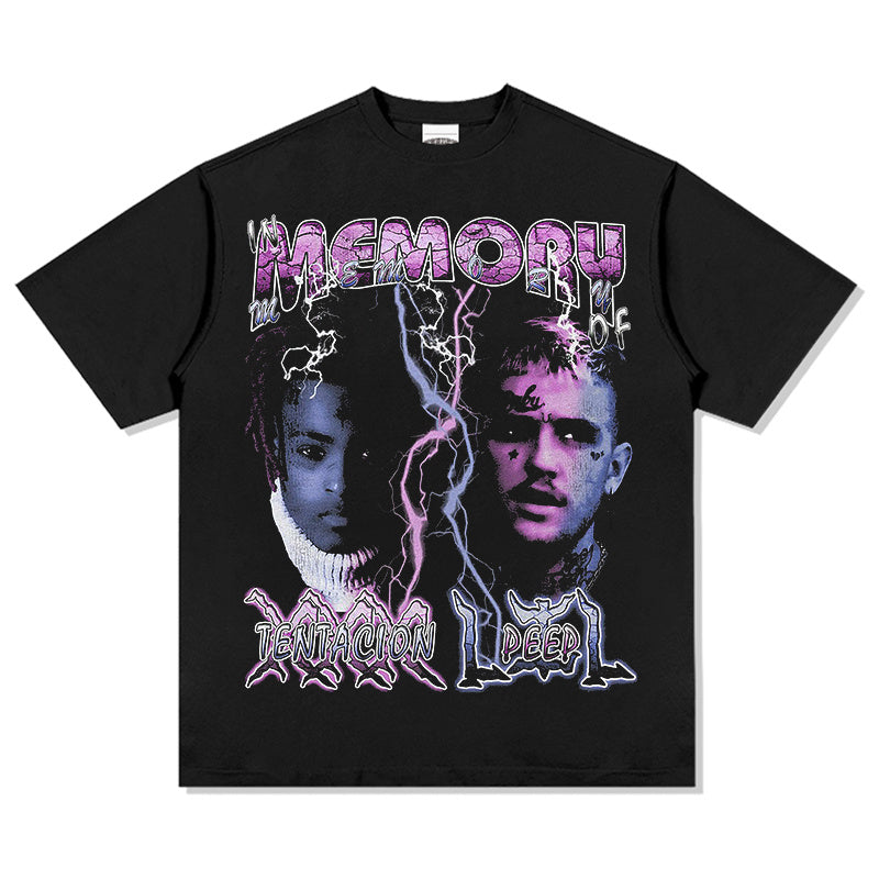 MEMORY OF XXX TENTACION LILPEEP TEE 2024 Hoodie, Sweatshirt | CoreVibeTees.com (Image 1)