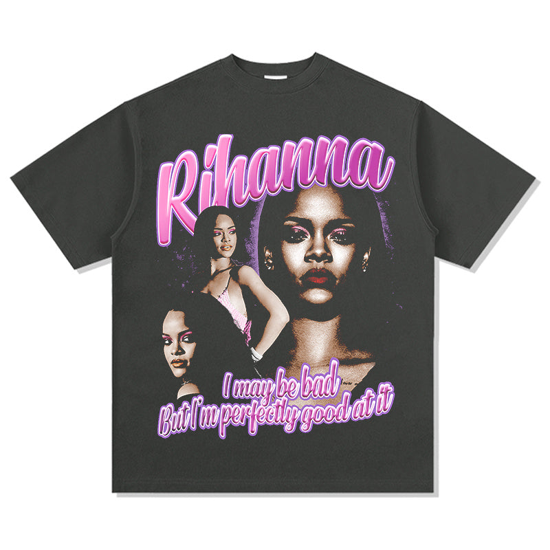 RIHANNA "I MAYBE BAD BUT I AM PERFECTLY GOOD AT IT " TEE 2024 Hoodie, Sweatshirt | CoreVibeTees.com (Image 3)