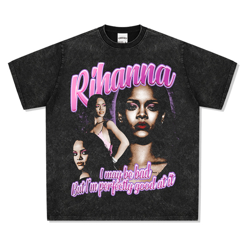 RIHANNA "I MAYBE BAD BUT I AM PERFECTLY GOOD AT IT " TEE 2024 Hoodie, Sweatshirt | CoreVibeTees.com (Image 4)