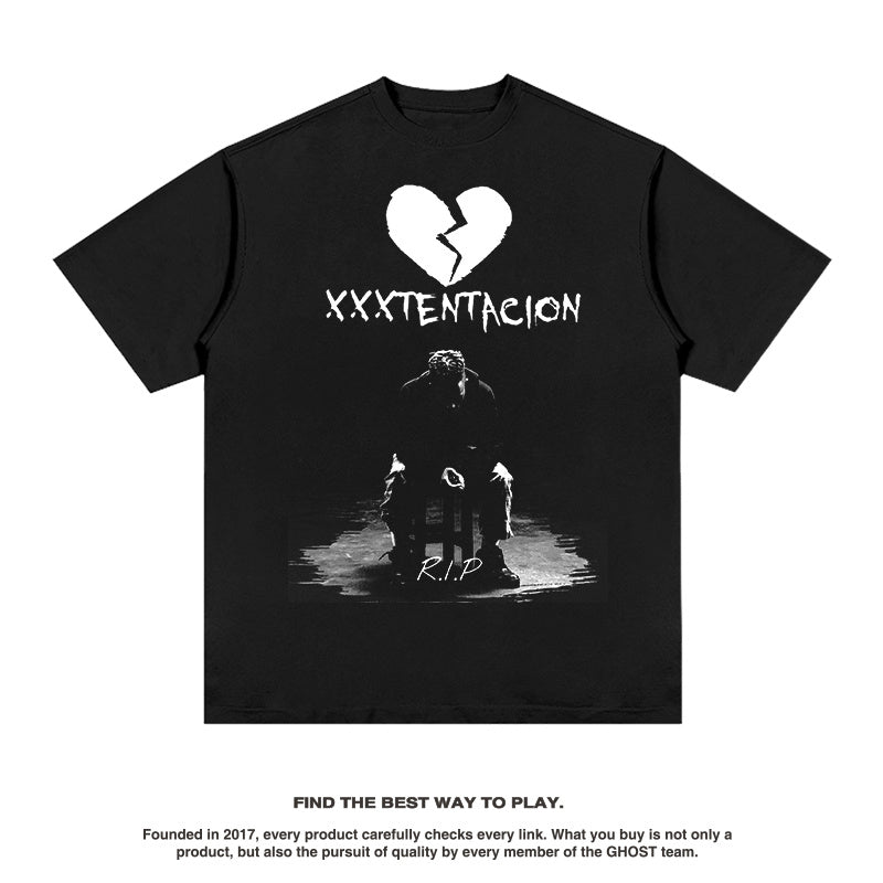 XXX TENTACION "R.I.P." TEE 2024 Hoodie, Sweatshirt | CoreVibeTees.com (Image 1)