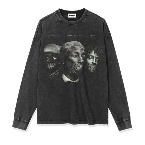 "TYLER THE CREATOR" " PHARREL WILLIAM" " 21SAVAGE" SWEATSHIRT 2024 T-Shirts, Hoodie | CoreVibeTees.com (Image 2)